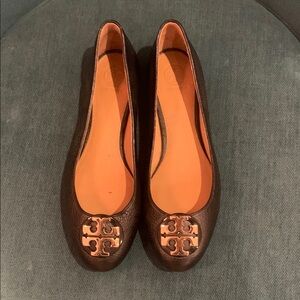 Tory Burch Black Ballet Flats